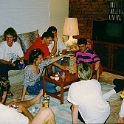 AUS NT AliceSprings 1992 CycadApt TacoParty Jenga 001 : 1992, 8 Cycad Place, Alice Springs, Australia, NT, Parties, Taco's & Twister